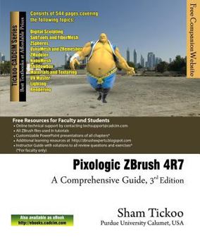 Paperback Pixologic ZBrush 4R7: A Comprehensive Guide Book