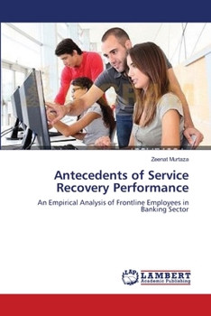 Paperback Antecedents of Service Recovery Performance Book