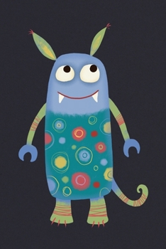 Paperback Notes: A Blank Lined Journal with Cute Little Green Monster with Spots Cover Art Book