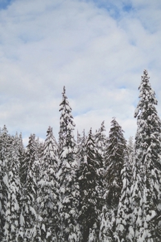 Journal: 150 Dot Grid Sheets, 6x9 Inches, Winter, Snowy Trees, Plan Your Day and Organize Your Life, Tracker, Productivity, Diary, Notebook