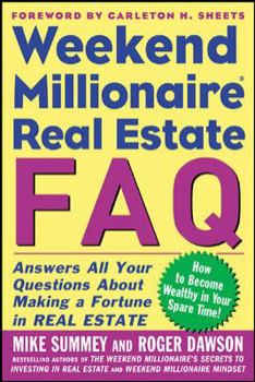 Paperback Weekend Millionaire Real Estate FAQ Book
