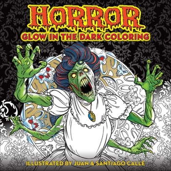 Paperback Horror Glow in the Dark Coloring Book