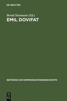 Hardcover Emil Dovifat [German] Book