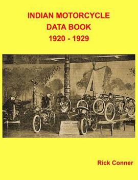 Paperback Indian Motorcycle Data Book 1920 - 1929 Book
