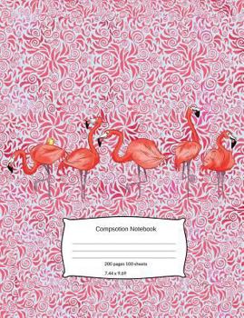 The Flamingos: Pink Art, Beautiful background, Back To School, College ruled