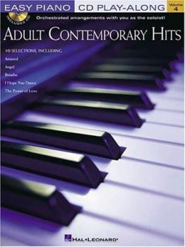 Paperback Adult Contemporary Hits: Easy Piano CD Play-Along Volume 4 Book