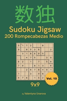Paperback Sudoku Jigsaw: 200 Rompecabezas Medio 9x9 vol. 10 [Spanish] Book