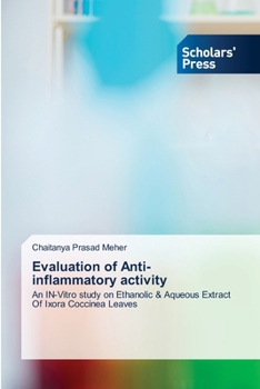 Paperback Evaluation of Anti-inflammatory activity Book