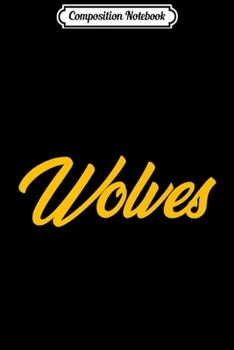Paperback Composition Notebook: Retro Wolves Soccer Jersey Wolverhampton Fan Gift Wulfrunian Premium Journal/Notebook Blank Lined Ruled 6x9 100 Pages Book