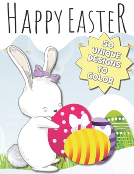 Paperback Easter Coloring Book for Seniors: A Lovely Easter Gift for Parents and Grandparents - 50 Unique Designs to Color! Book