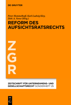 Hardcover Reform des Aufsichtsratsrechts [German] Book
