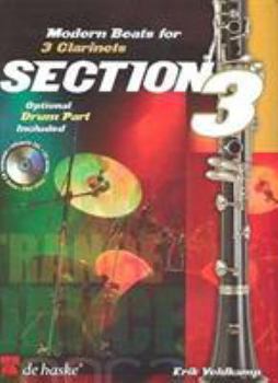 Paperback Section 3: Modern Beats for 3 Clarinets (Optional Drum Part Included) Book
