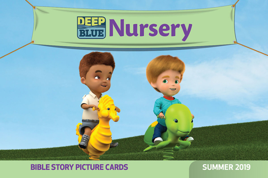 Hardcover Deep Blue Nursery Bible Story Picture Cards Summer 2019 Book