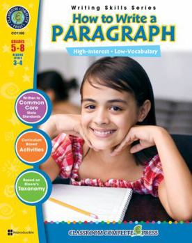 Paperback How to Write a Paragraph, Grades 5-8 [With 6 Overhead Transparencies] Book