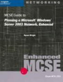 Paperback 70-293: MCSE Guide to Planning a Microsoft Windows Server 2003 Network, Enhanced Book