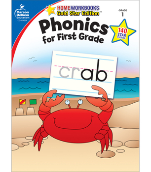 Paperback Phonics for First Grade, Grade 1: Gold Star Edition Volume 11 Book