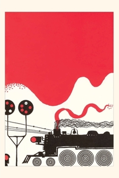 Paperback Vintage Journal Stylized Locomotive Book