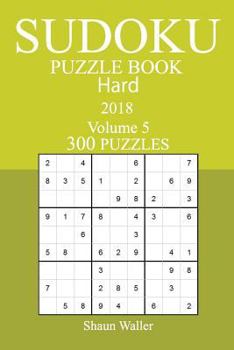 Paperback 300 Hard Sudoku Puzzle Book - 2018 Book