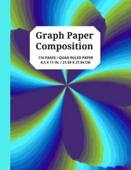 Paperback Graph Paper Composition: 5x5 Grid Paper Notebook with Uniquely Designed Book Cover, 116 Quad Ruled Pages for Student Projects, Games and More, Book