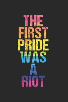 Paperback The First Pride was a Riot Parade 50th Anniversary: 120 Pages 6 'x 9' -Dot Graph Paper Journal Manuscript - Planner - Scratchbook - Diary Book