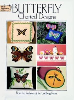 Paperback Butterfly Charted Designs (Dover Embroidery, Needlepoint) Book