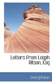 Paperback Letters from Losph Ritson, Esq Book