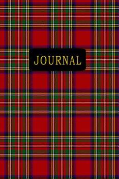 Paperback Journal: Stewart Plaid 6 x 9 120 Pages Personal Journal Notebook With Gold Typography Book