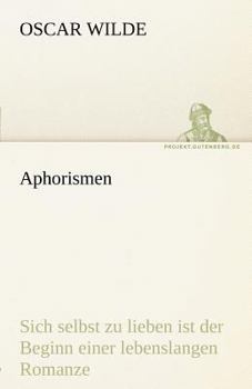 Sebastian Melmoth Aphorisms