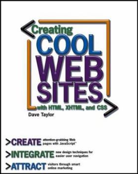 Paperback Creating Cool Web Sites with HTML, XHTML, and CSS Book