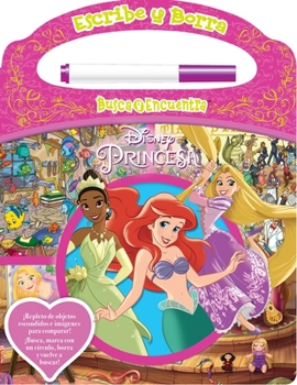 Board book Write and Erase Look and Find Spanish Disney Princess Refresh 2023 Book