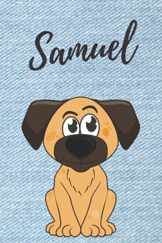 Samuel Hunde-Notizbuch / Malbuch / Tagebuch: Individuelles personalisiertes blanko Jungen & Männer Namen Notizbuch, blanko DIN A5 Seiten. Ideal als ... Geschenk für Männer. (German Edition)