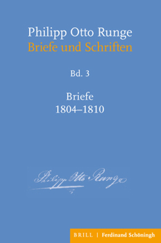 Hardcover Philipp Otto Runge - Briefe 1804-1810 [German] Book