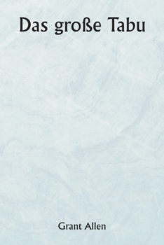 Paperback Das große Tabu [German] Book
