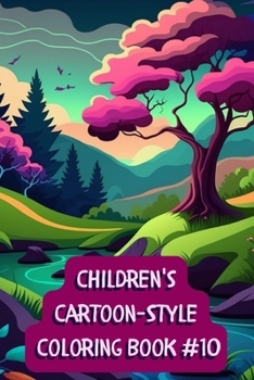 Paperback Children's Cartoon-Style Coloring Book #10 Book