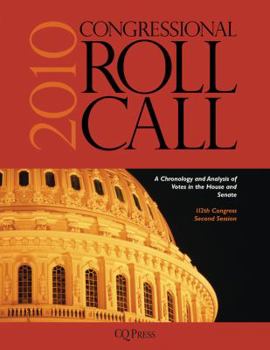 Paperback Congressional Roll Call 2010 Book