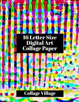 Paperback 16 Letter Size Digital Art Collage Paper Book