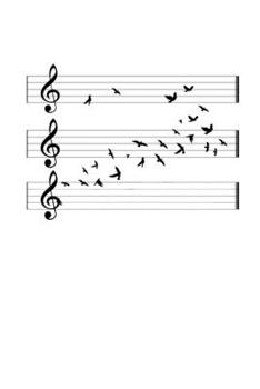 Notizbuch: Musik Orchester Vögel Dirigent Chor Frei Geschenk 120 Seiten, 6x9 (ca. A5), Liniert (German Edition)