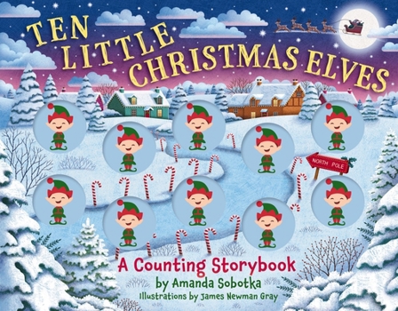 Board book Ten Little Christmas Elves: A Counting Storybook Book