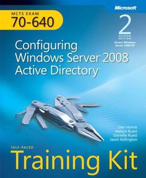 Paperback Self-Paced Training Kit (Exam 70-640) Configuring Windows Server 2008 Active Directory (McTs) [With CDROM and Access Code] Book
