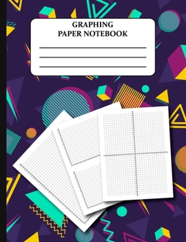 Paperback Graphing Paper Notebook: Coordinate Plane Graph Paper Grid Worksheets Book