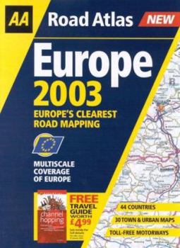 Spiral-bound AA Road Atlas Europe 2003 (AA Atlases) Book
