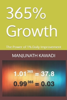 Paperback 365% Growth: The Power of 1% Daily Improvement Book