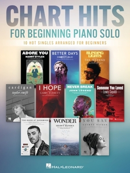 Paperback Chart Hits for Beginning Piano Solo Book