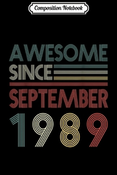 Composition Notebook: September 1996 Vintage 23rd Birthday Gift 23 Yrs  Journal/Notebook Blank Lined Ruled 6x9 100 Pages