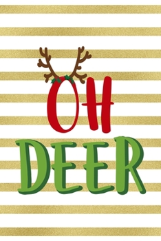 Oh Deer: Notebook Journal Composition Blank Lined Diary Notepad 120 Pages Paperback Blue Stickers Monster C