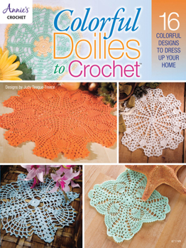 Paperback Colorful Doilies to Crochet Book