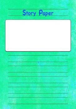 Paperback Story Paper: 7x10 Handwriting Practice Paper with Area for Drawing a Picture! Book