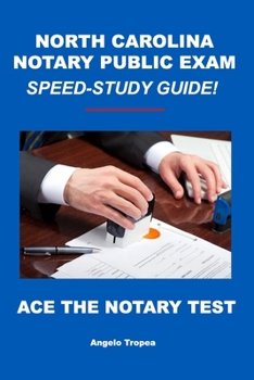 Paperback North Carolina Notary Public Exam Speed-Study Guide Book