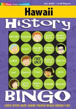 Hardcover Hawaii History Bingo Game Book