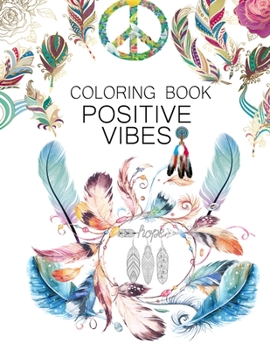 Paperback Coloring Book Positive Vibes Book